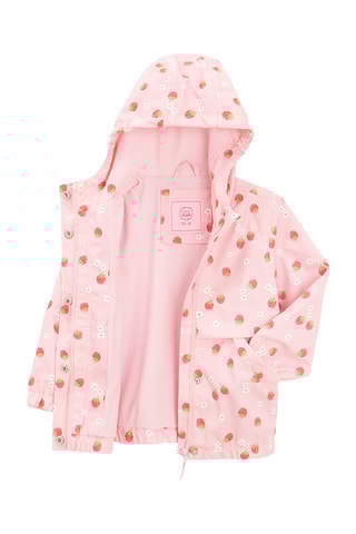 Impermeável com capuz - Rosa