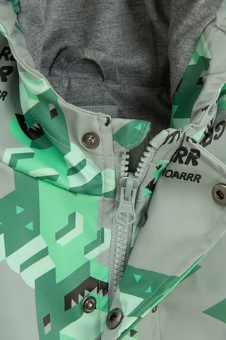 Impermeável com capuz - Cinzento