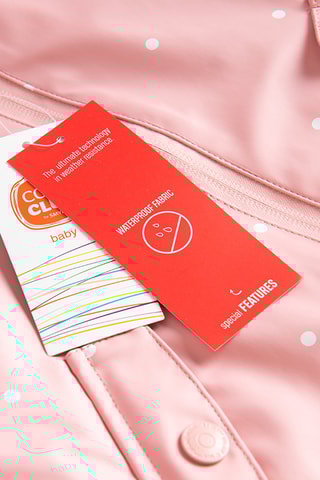 Impermeável com capuz - Rosa