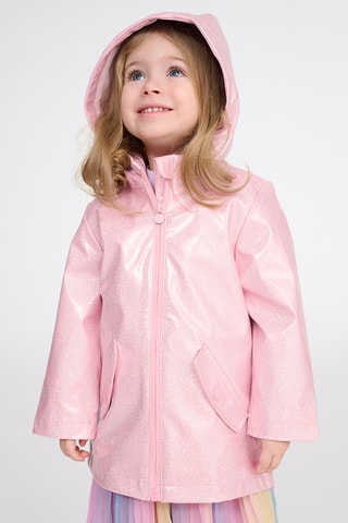 Impermeável com capuz - Rosa