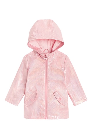 Impermeável com capuz - Rosa