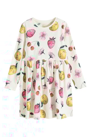 Vestido e leggings - Cru e rosa