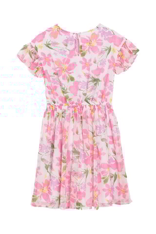 Vestido - Rosa e branco