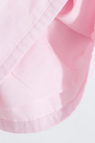 Vestido-jardineiras de veludo - Rosa