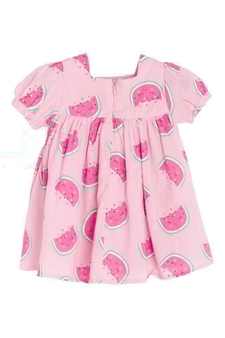 Vestido e chapéu à pescador - Rosa-maquilhagem