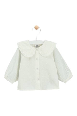 Camisa plumetis - Cru