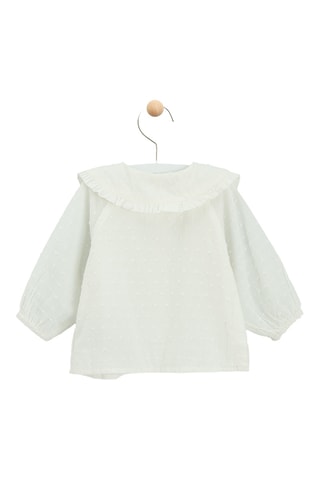 Camisa plumetis - Cru