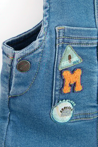 Jardineiras de ganga - Azul-escuro