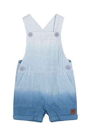 Jardineiras dip and dye Azul