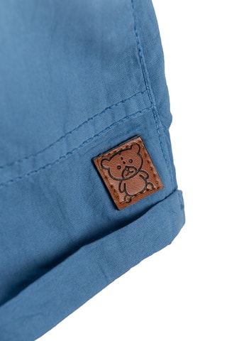 Jardineiras dip and dye Azul