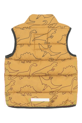 Colete acolchoado - Castanho-claro e antracite