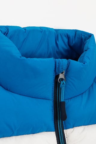 Colete acolchoado - Azul-marinho e branco