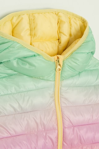 Blusão com capuz dip and dye - Amarelo e verde