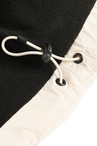 Colete acolchoado - Bege e preto