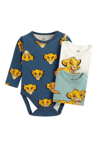 3 bodies Simba O Rei Leão Disney - Azul-marinho e branco
