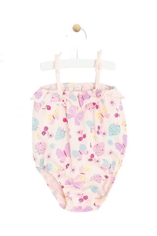 Macacão curto - Rosa-claro