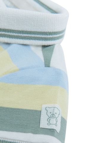 Body-polo Branco e verde-azeitona