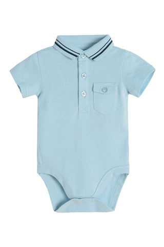 Body-polo Azul-claro