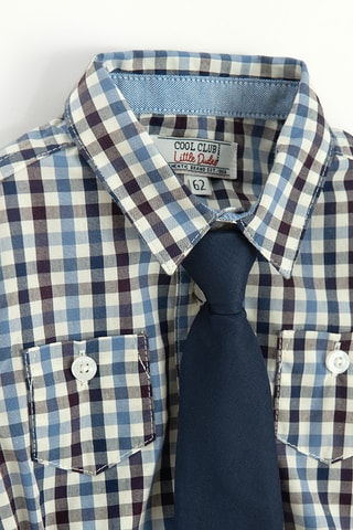Body-camisa - Azul-claro