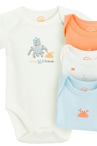 4 bodies - Azul-celeste, branco e salmão