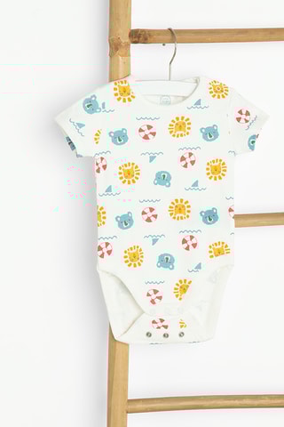 4 bodies - Camel, branco e azul-celeste