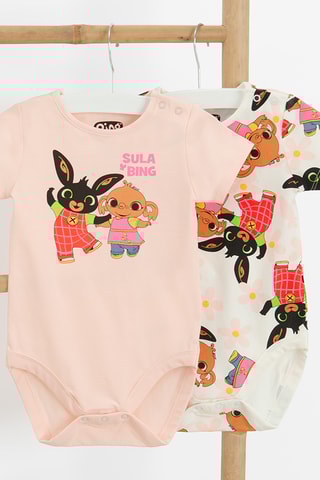 2 bodies Bing e Sula Bing - Cru e rosa-maquilhagem