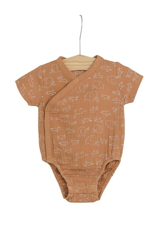 3 bodies Azul-celeste e castanho