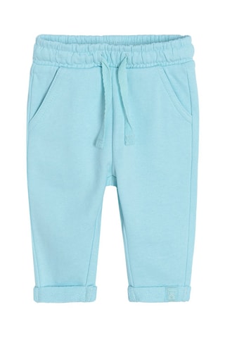 Body e calças Branco e turquesa