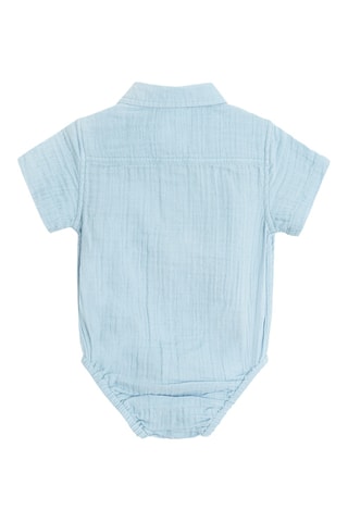 Body-camisa - Azul-claro