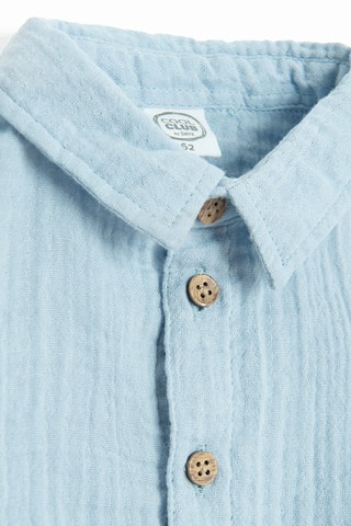 Body-camisa - Azul-claro