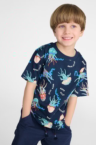 T-shirt - Azul-marinho