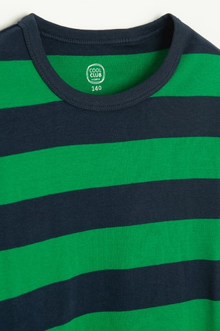 T-shirt - Verde e azul-marinho