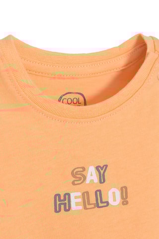 T-shirt e calções Laranja e caqui