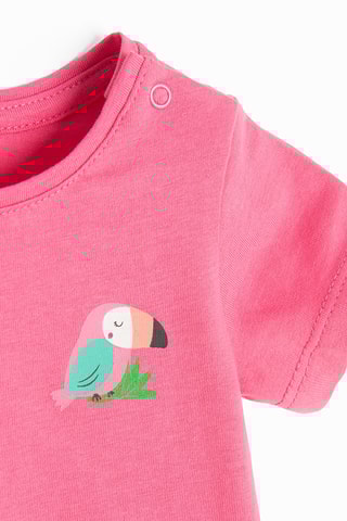 2 t-shirts - Fúcsia e rosa-maquilhagem