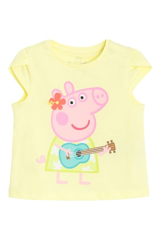 T-shirt Porquinha Peppa - Amarelo