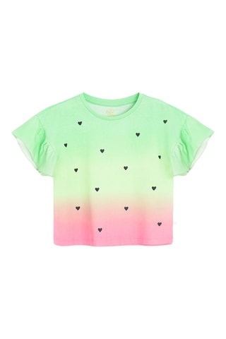 T-shirt dip and dye -  Verde-claro