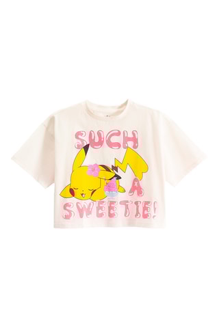 T-shirt Pikachu Pokémon - Branco