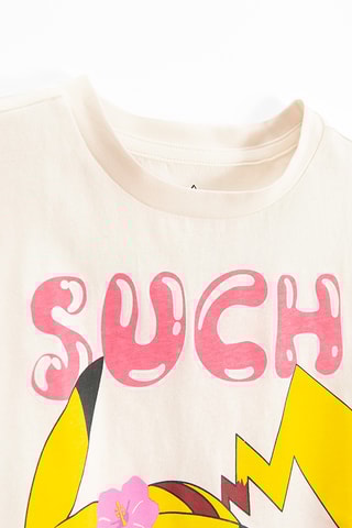 T-shirt Pikachu Pokémon - Branco