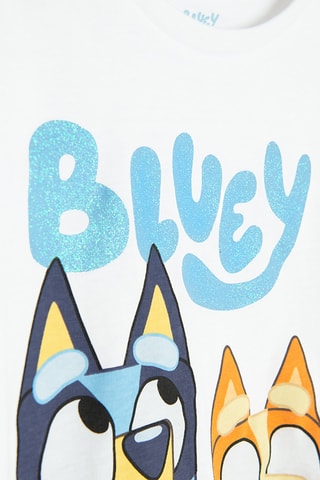 T-shirt Bandit e Bingo Bluey - Branco