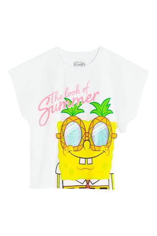 T-shirt Bob esponja -  Branco