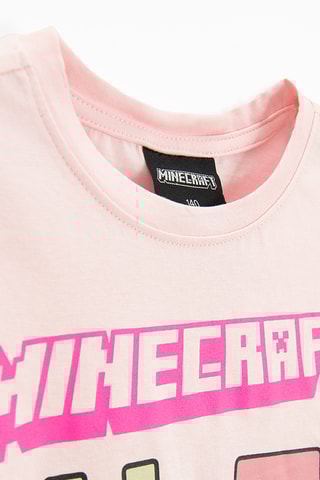 T-shirt Minecraft -  Rosa