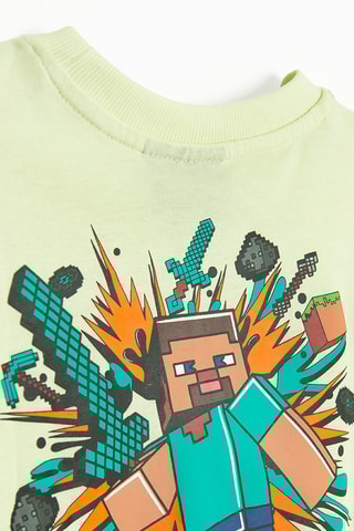 T-shirt Minecraft -  Verde-claro