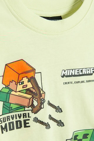 T-shirt Minecraft -  Verde-claro