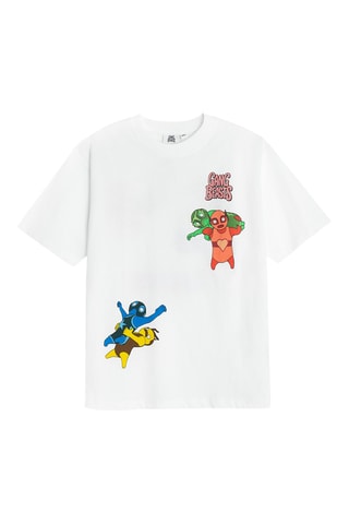 T-shirt Gang Beasts - Branco
