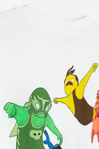 T-shirt Gang Beasts - Branco