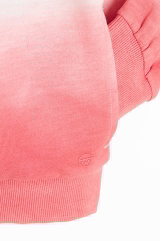 Sweat com capuz tie and dye - Amarelo e coral