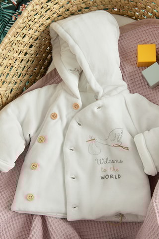 Sweat com capuz em veludo - Cinzento-claro