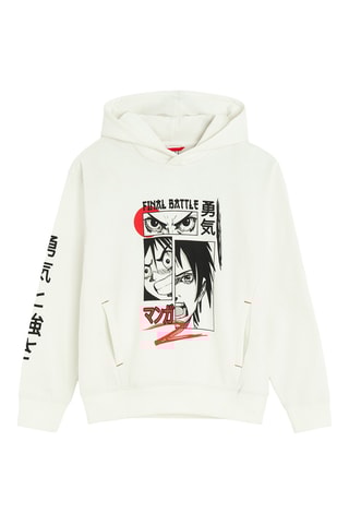 Sweat com capuz - Branco