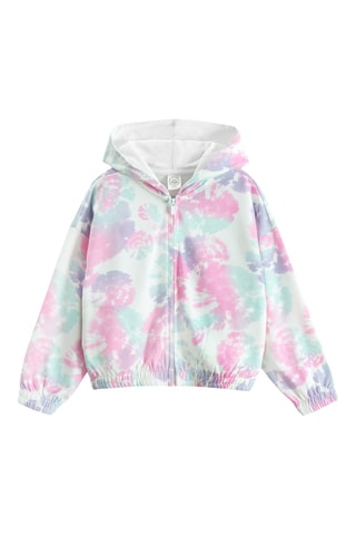 Sweat tie and dye - Branco e rosa