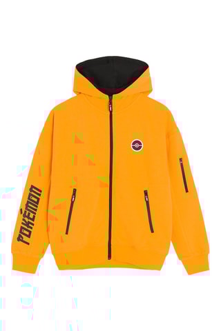 Sweat com capuz Pikachu Pokemon - Laranja